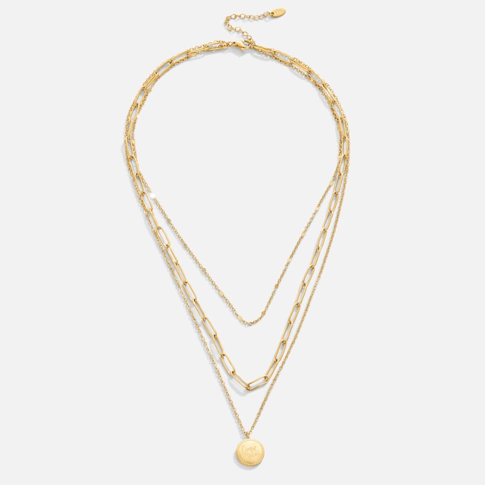 Janie – Collier superposé avec des pièces de monnaie