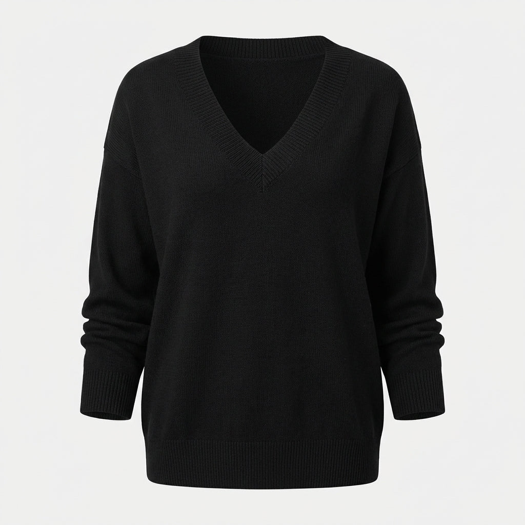 Herbst - Pull chic et chaud avec col en V