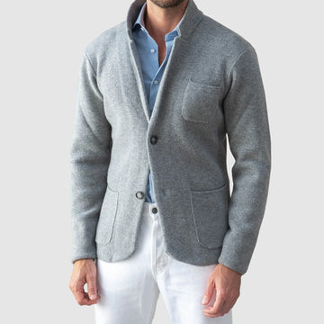 Blazer homme à deux boutons et poches patch - coupe régulière