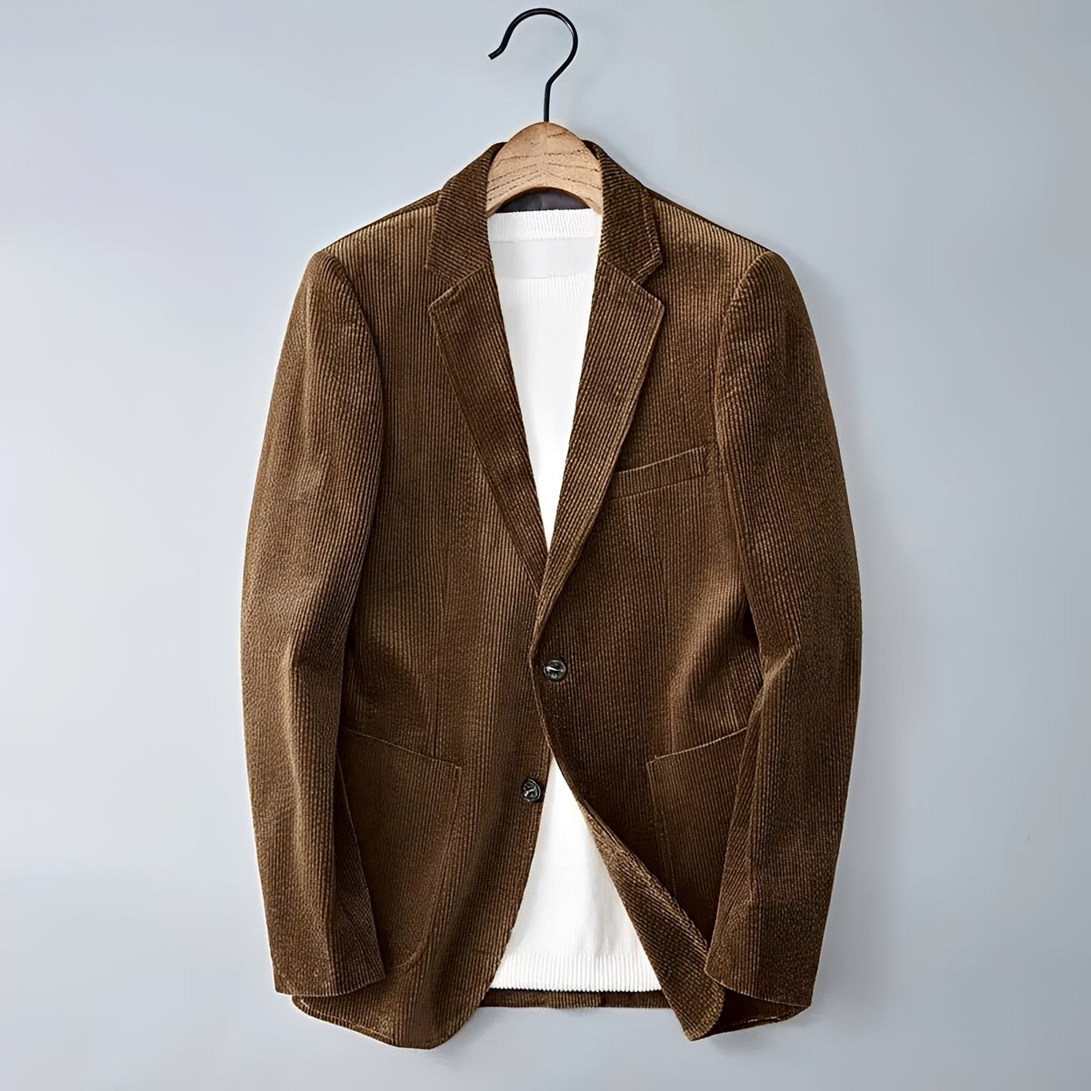 Blazer homme à double boutonnage et revers crantés - coupe ajustée, style formel ou décontracté