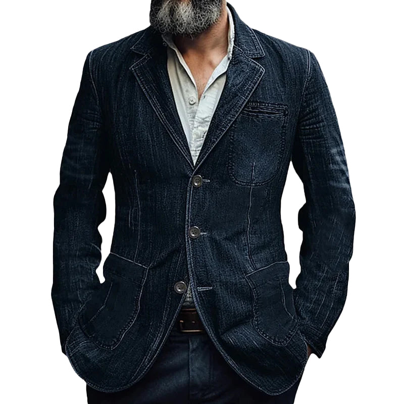 Blazer pour hommes - Coupe ajustée, poches fonctionnelles, design moderne