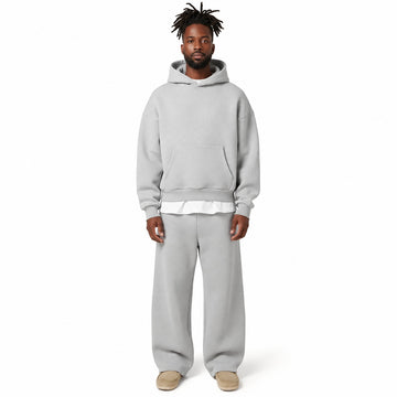 Ensemble de vêtements de détente pour homme hoodie à poche kangourou et pantalon jogging coupe décontractée