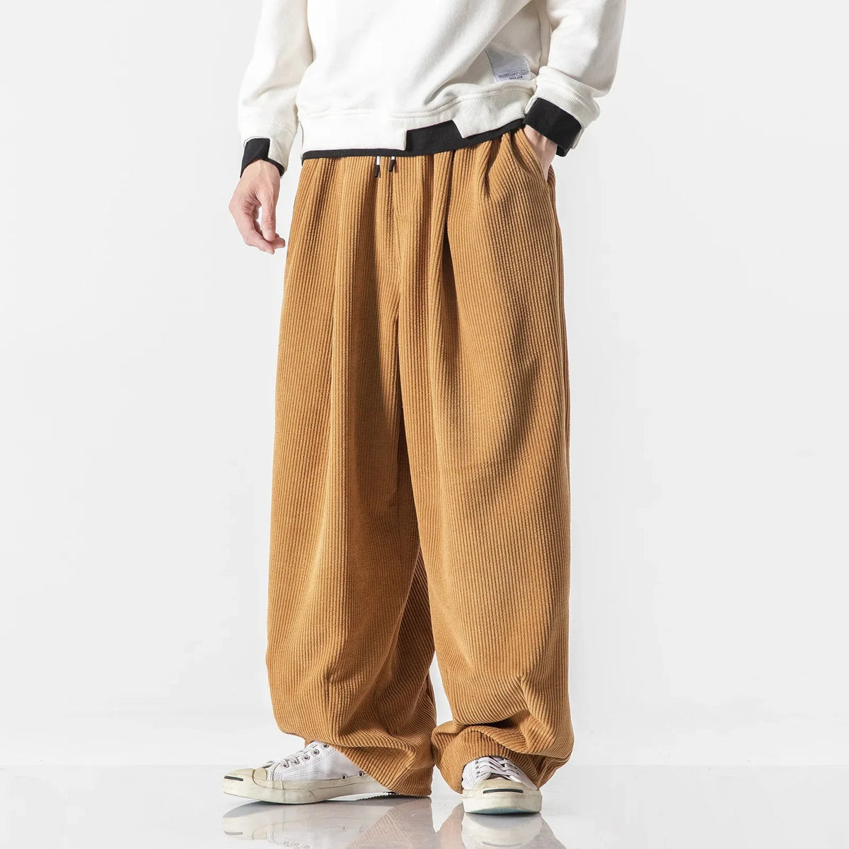 Jogging homme coupe décontractée avec cordon à la taille et poches
