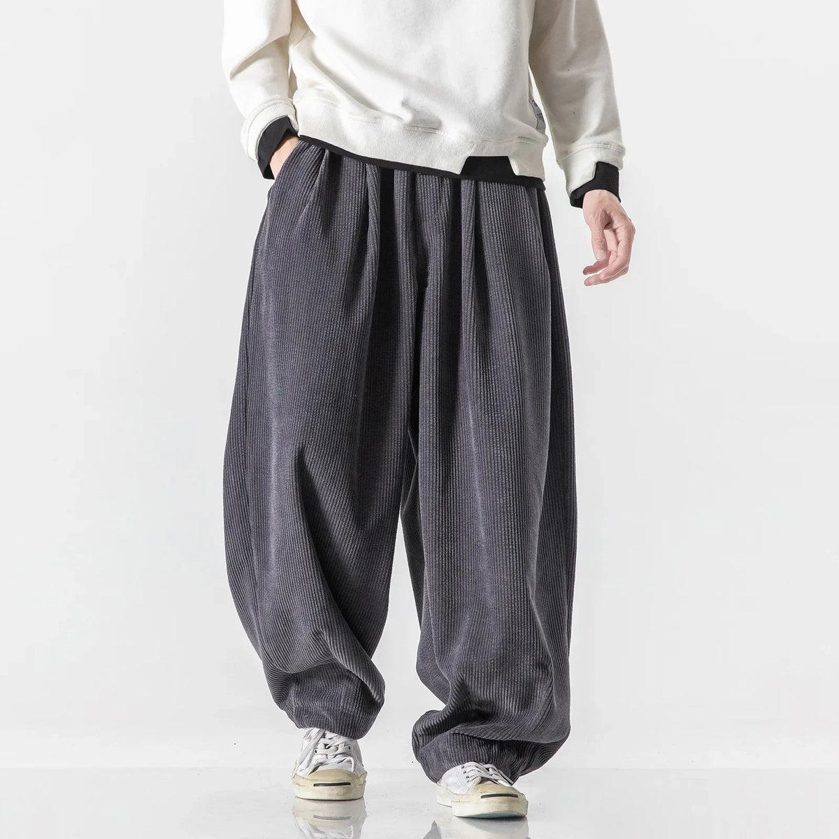 Jogging homme coupe décontractée avec cordon à la taille et poches