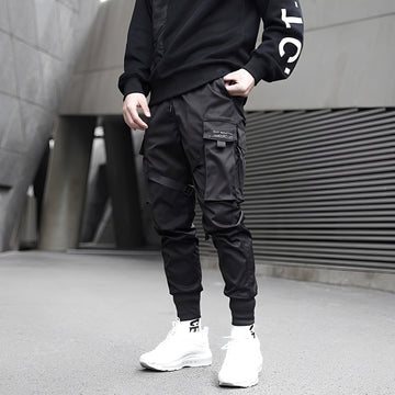 Pantalon cargo homme tactique avec poches multiples et réglables