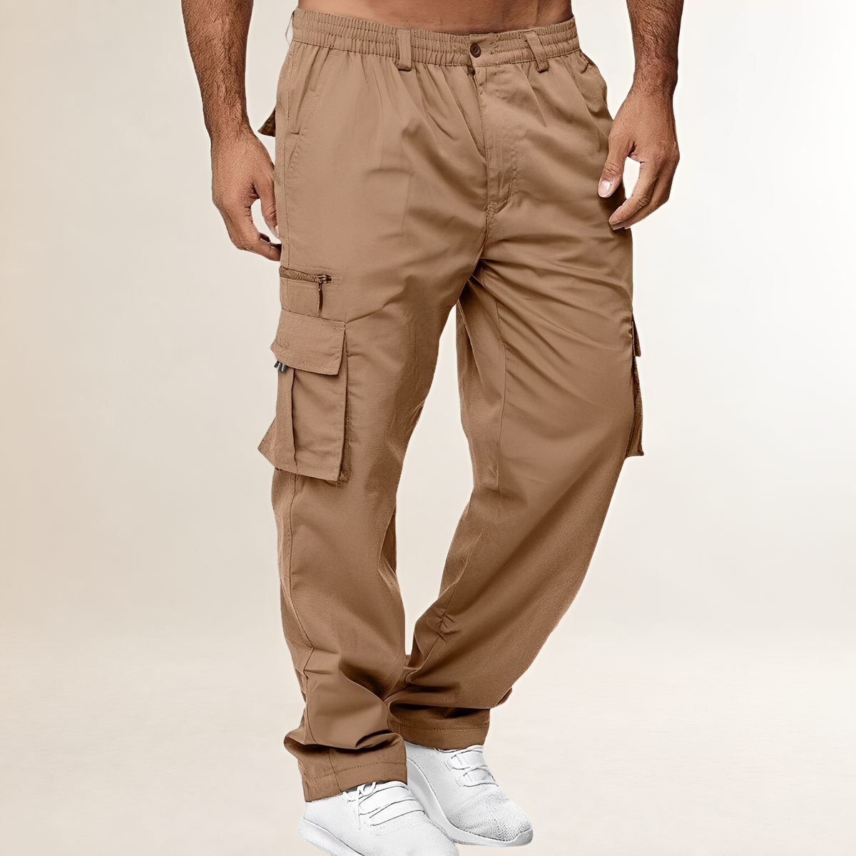 Pantalon cargo pour homme à coupe loose et multiples poches