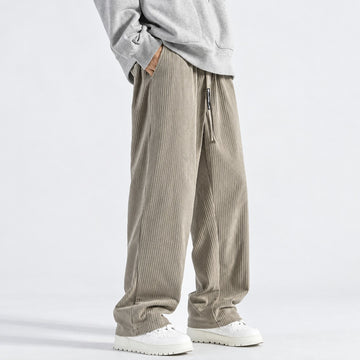 Pantalon de survêtement homme coupe loose taille à cordon jambe large style décontracté