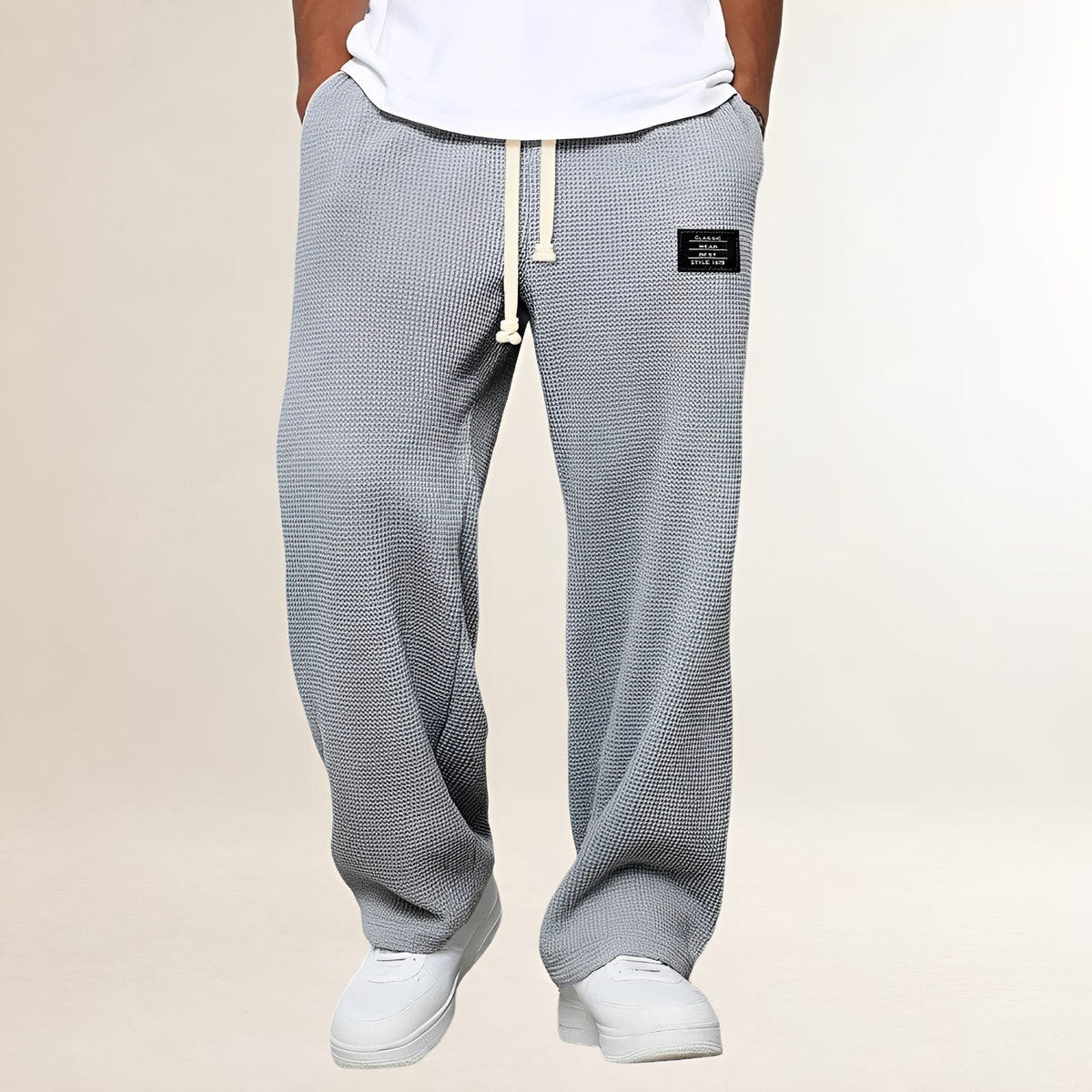 Pantalon de survêtement pour hommes - Cordons, coupe décontractée et style casual