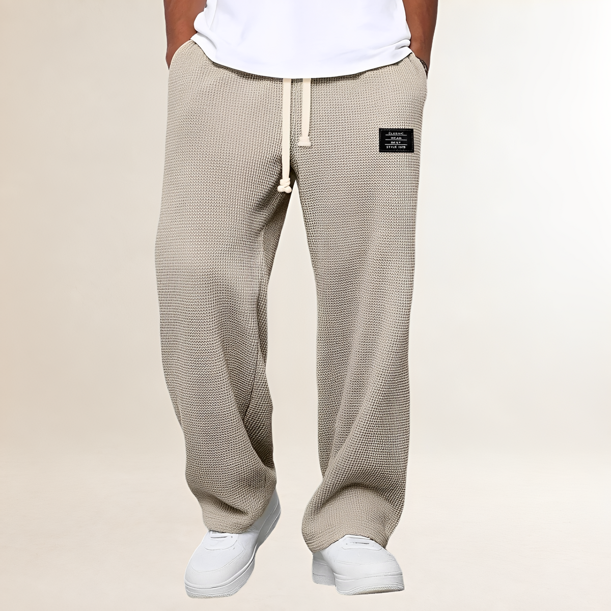 Pantalon de survêtement pour hommes - Cordons, coupe décontractée et style casual