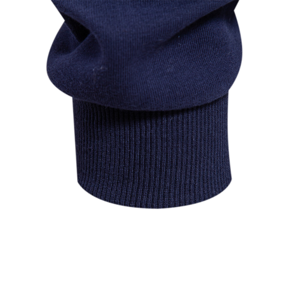Polo homme à manches longues avec col classique et poignets côtelés