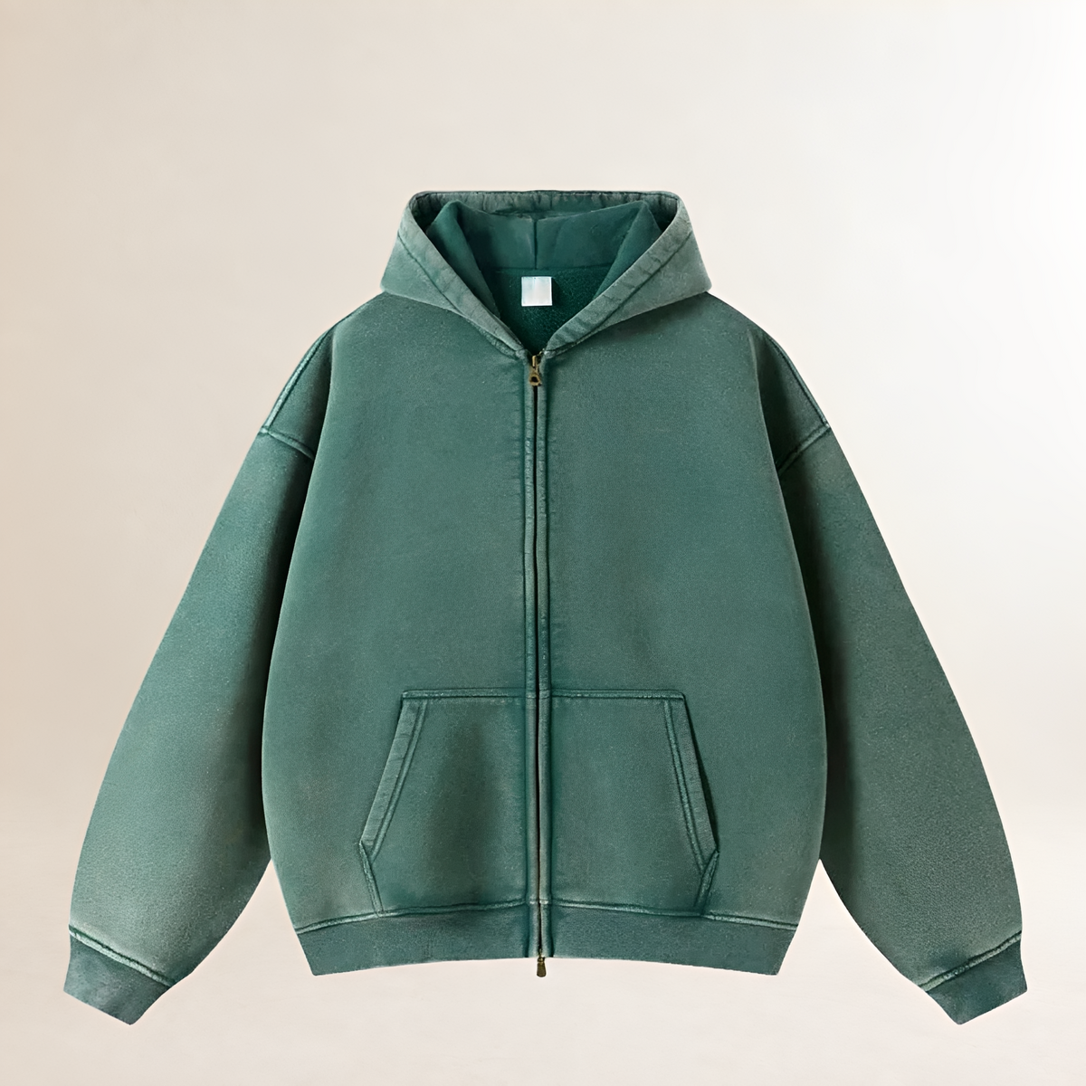 Sweat à capuche zippé homme coupe oversize à capuche chaude