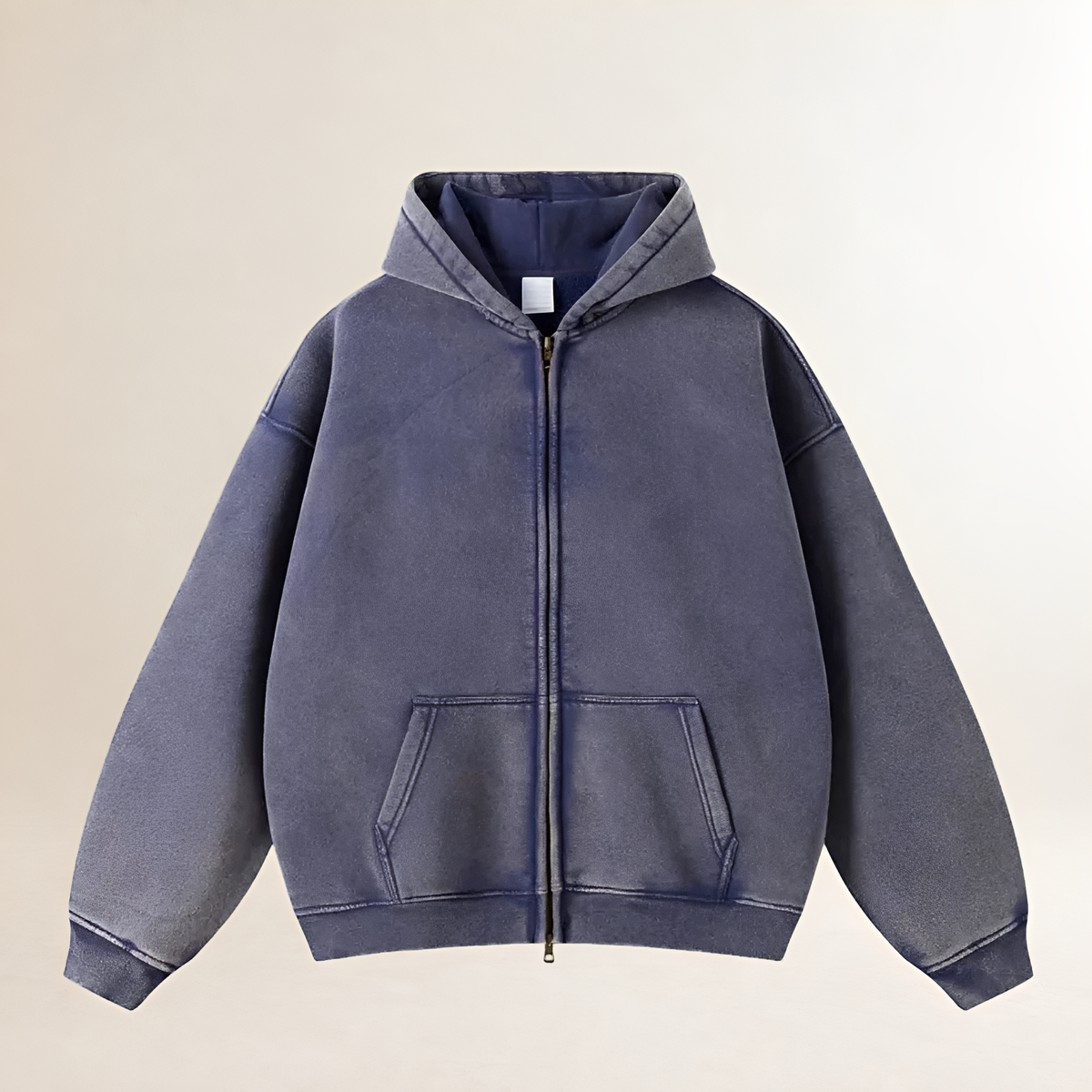 Sweat à capuche zippé homme coupe oversize à capuche chaude
