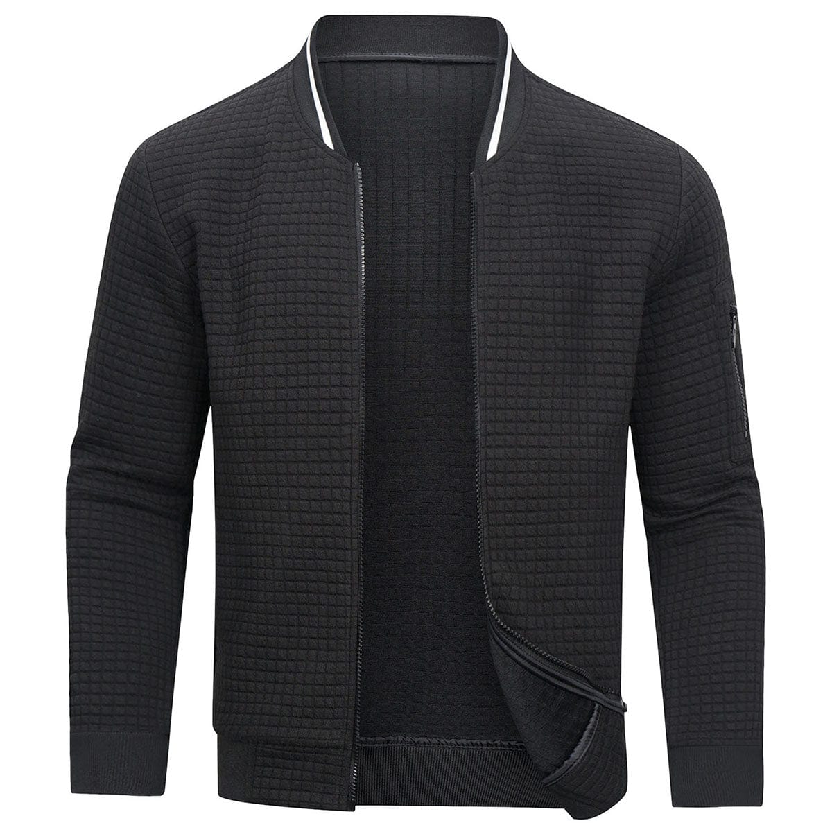 Veste bomber homme à capuche rembourrée à manches longues