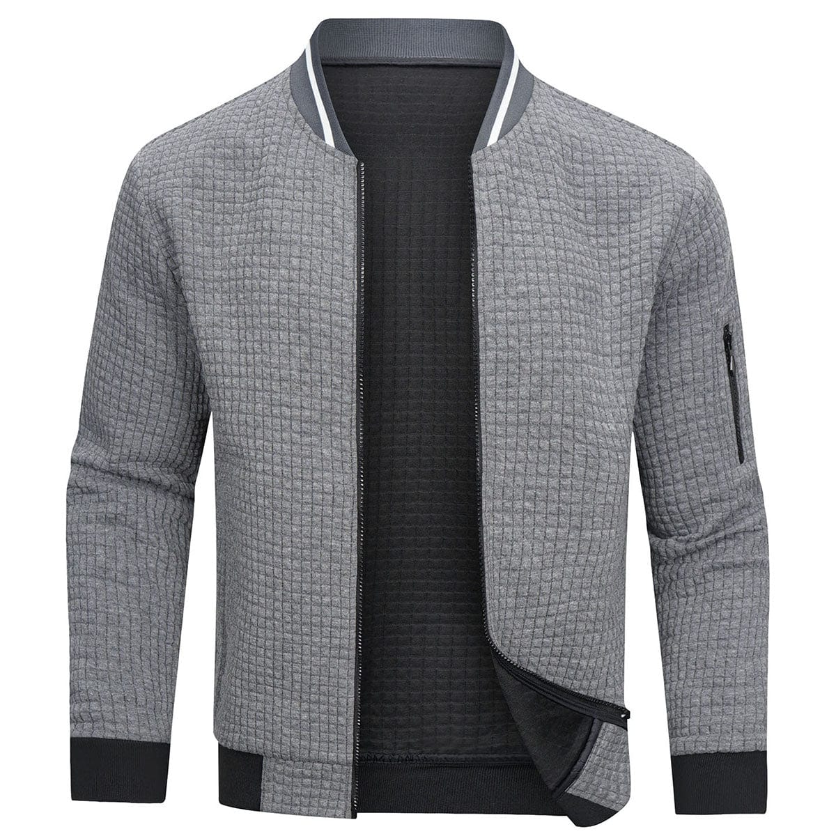 Veste bomber homme à capuche rembourrée à manches longues