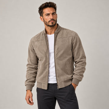 Veste bomber pour homme coupe slim à zip