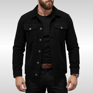 Veste homme boutonnée avec poches poitrine et coupe structurée