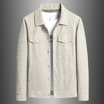 Veste homme légère à boutons avec poches poitrine et col revers