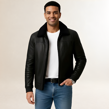 Veste homme zip col stylé coupe moderne détails côtelés