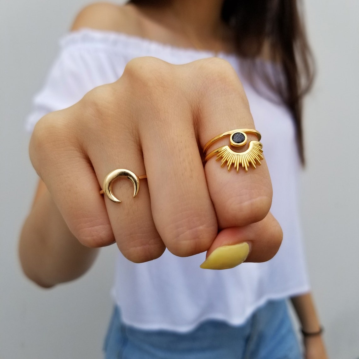 Bague Rayons de Soleil - Bague Soleil Levant