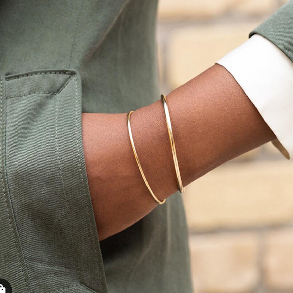 Bracelet classique - Bracelet en or à glisser
