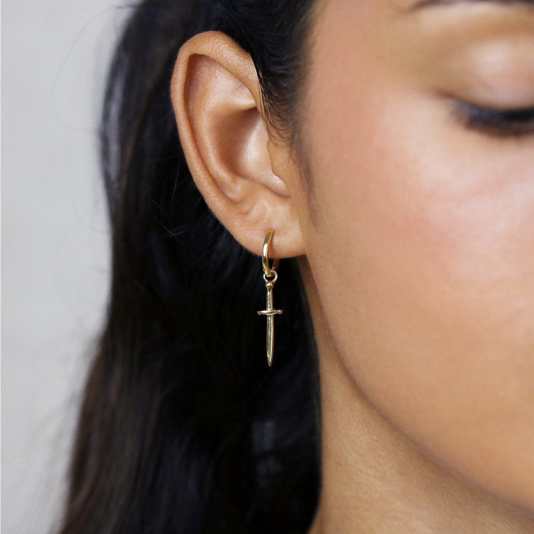 Boucles d'oreilles Dague - Boucles d'oreilles avec épées croisées