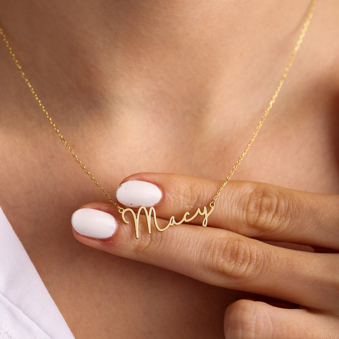 Collier de lettres mate - Collier de signature