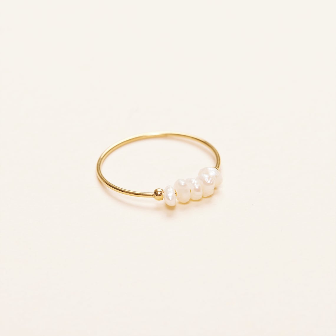 Bague en perles d'eau douce mini