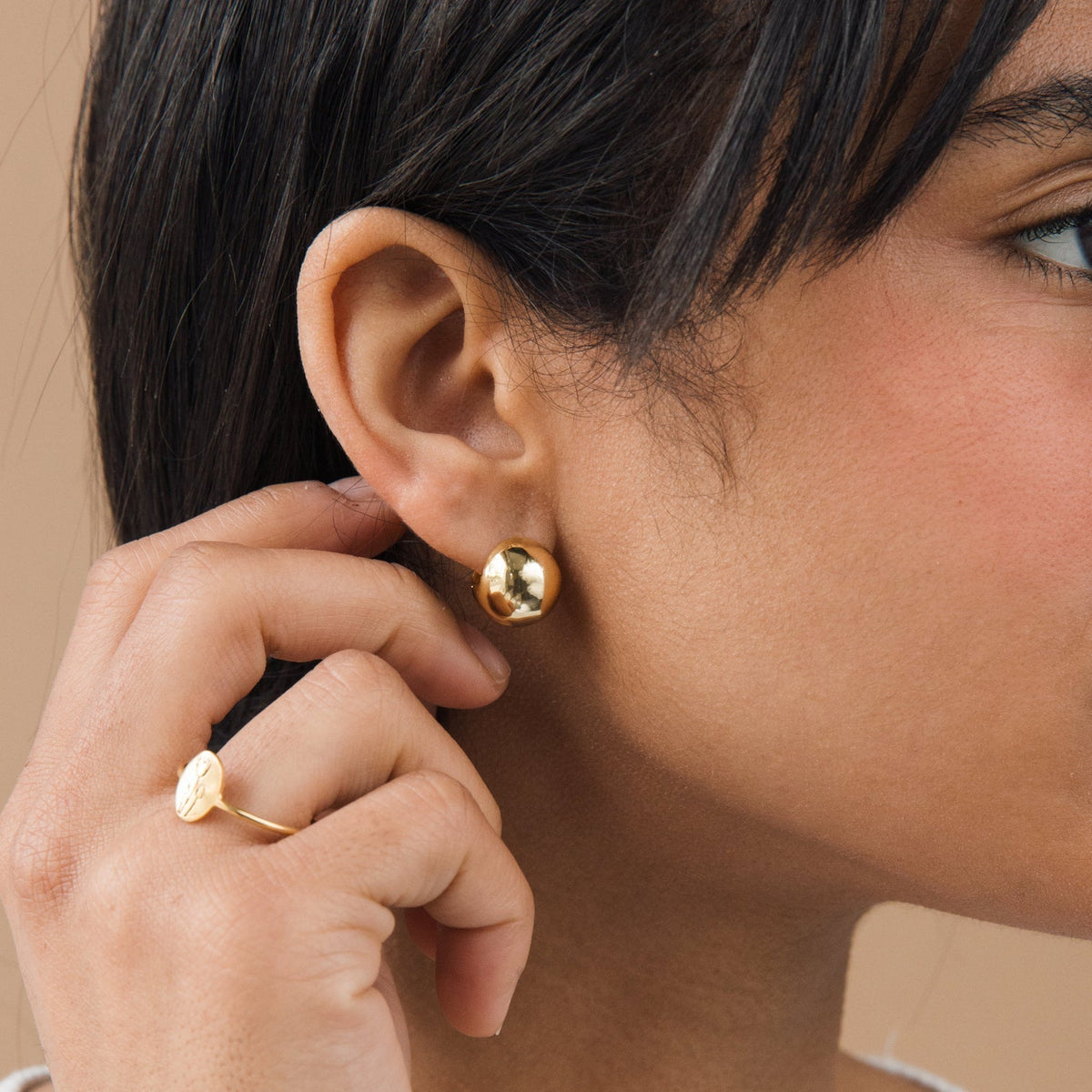 Luna – Boucles d'oreilles épaisses en boule