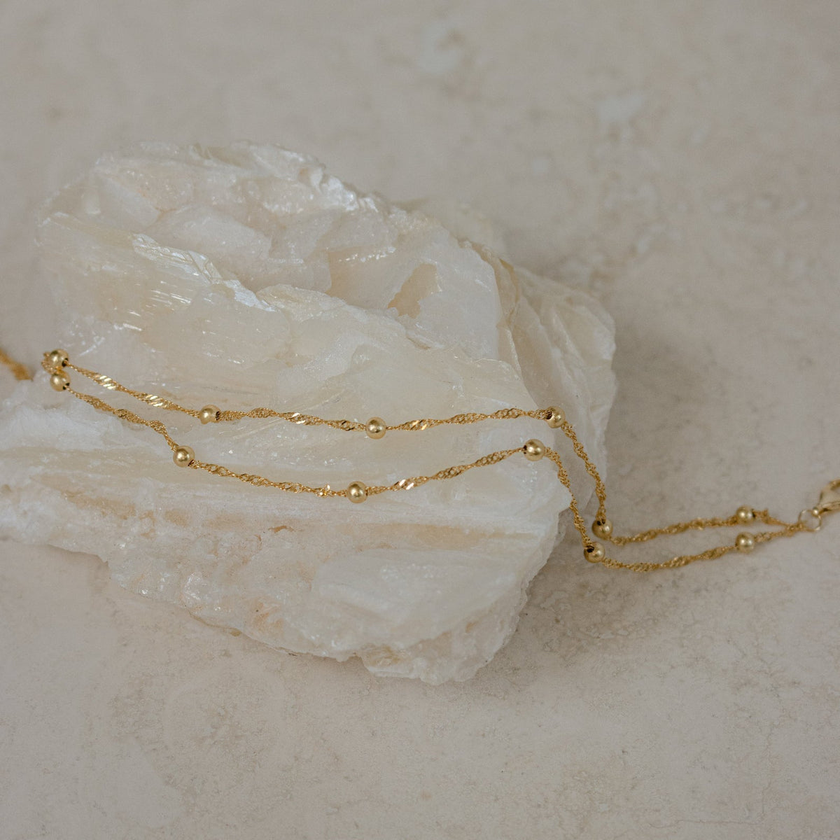 Collier double de perles Ripple - Bracelet en couches