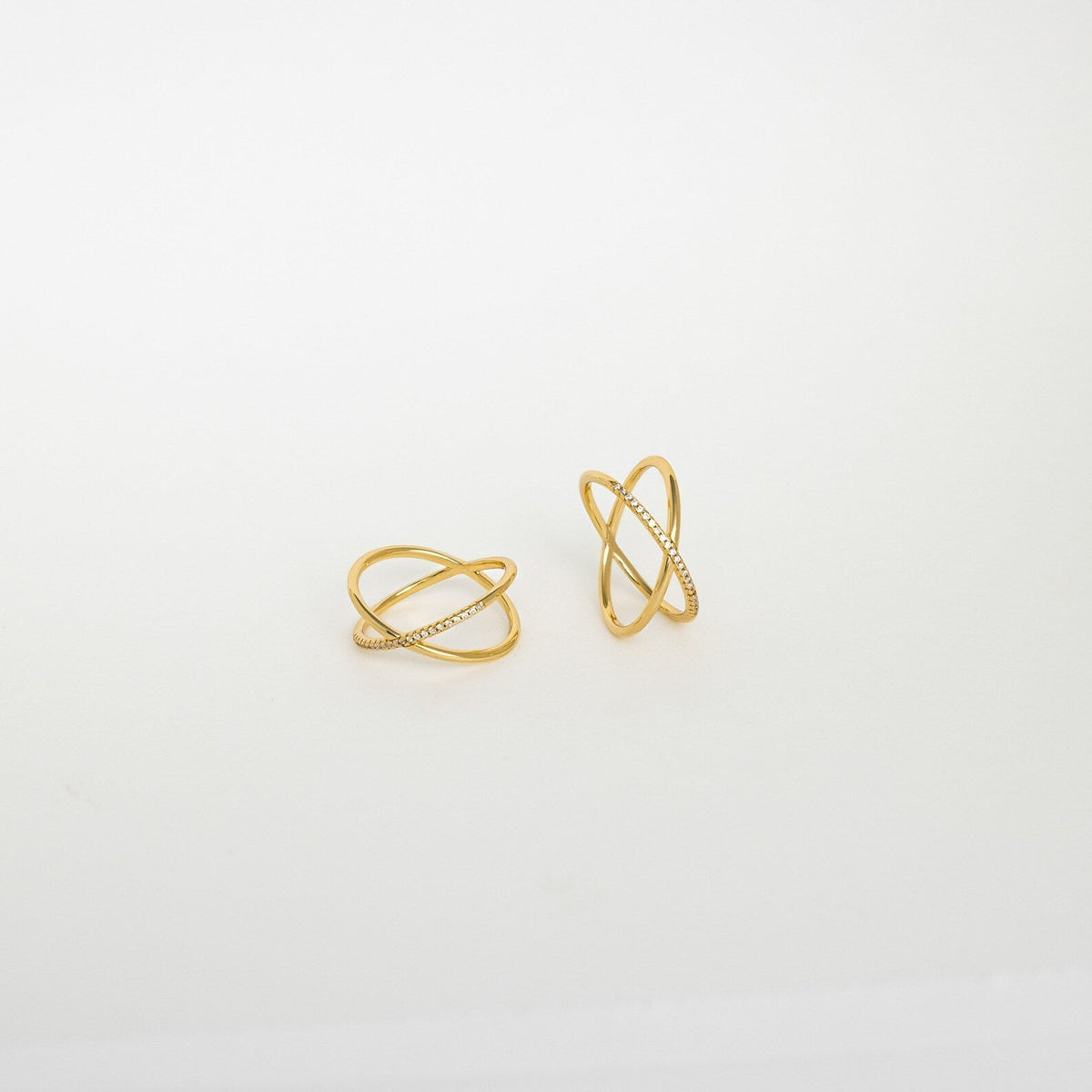 Lena – Bague de luxe Pavé X