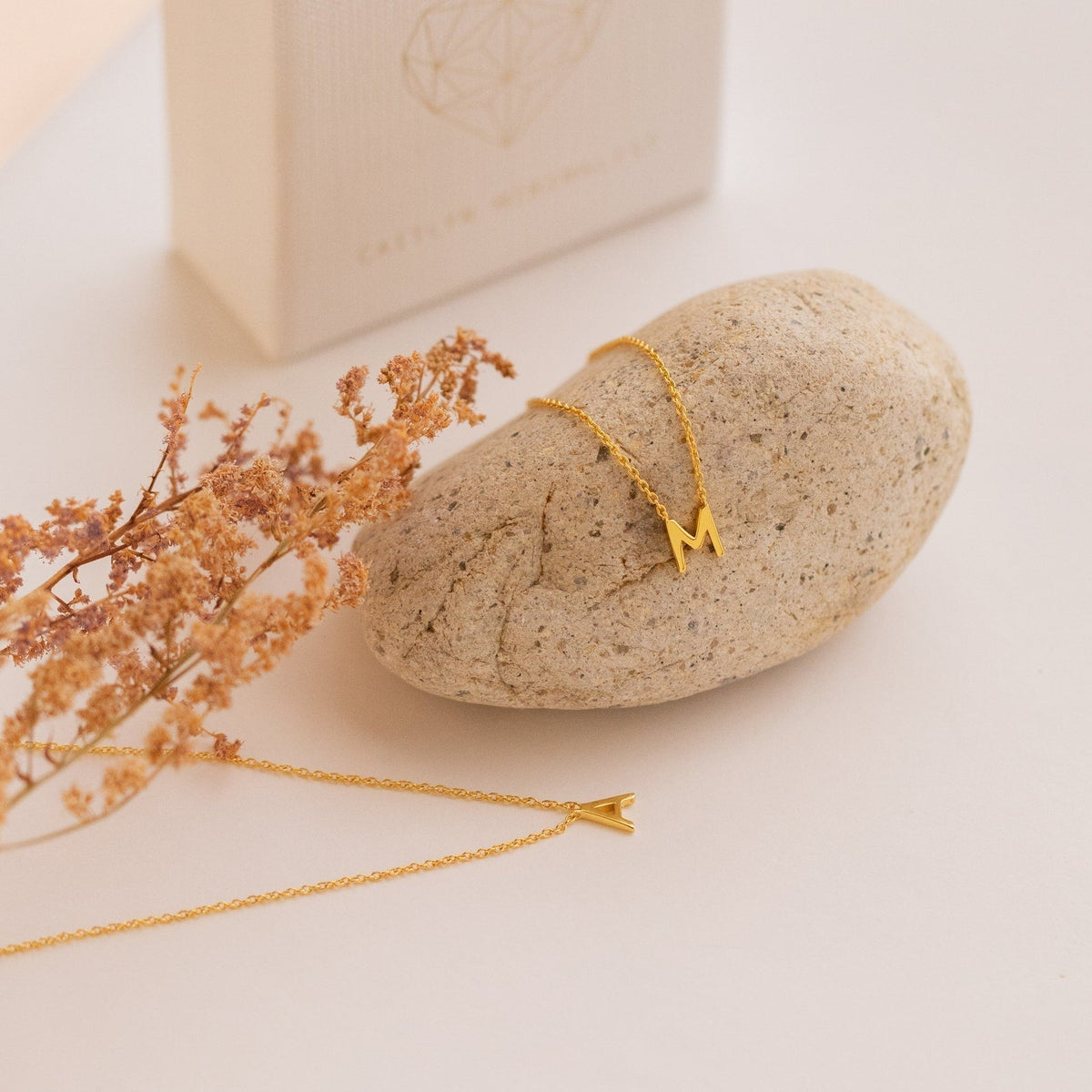 Collier délicat avec initiales - Collier élégant avec lettres