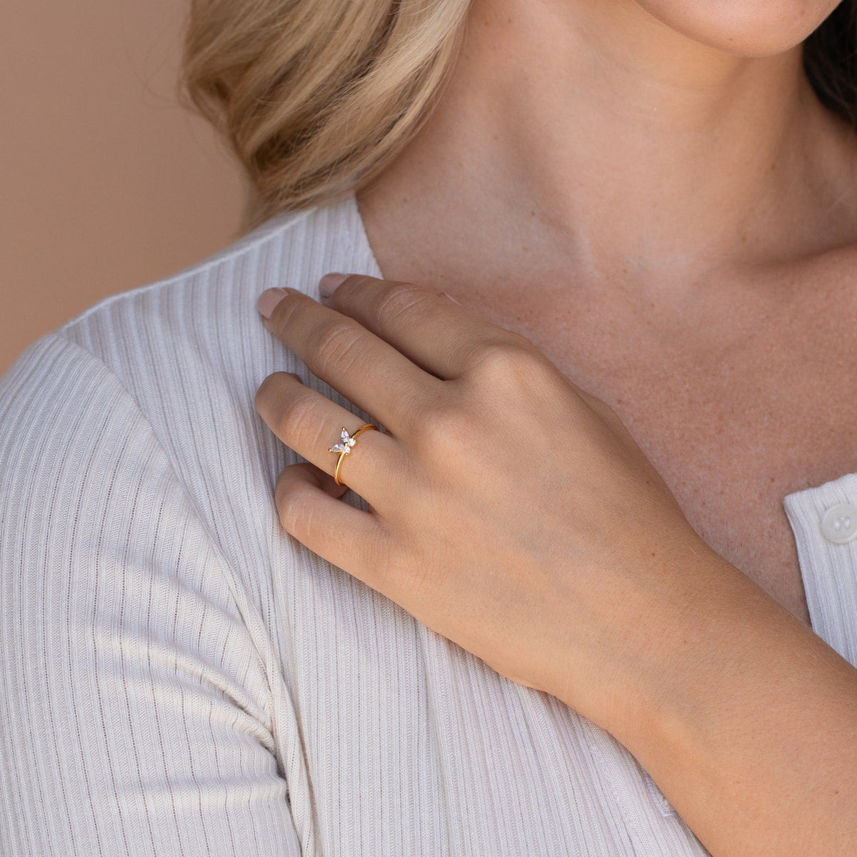 Papillon – Élégante bague de diamants