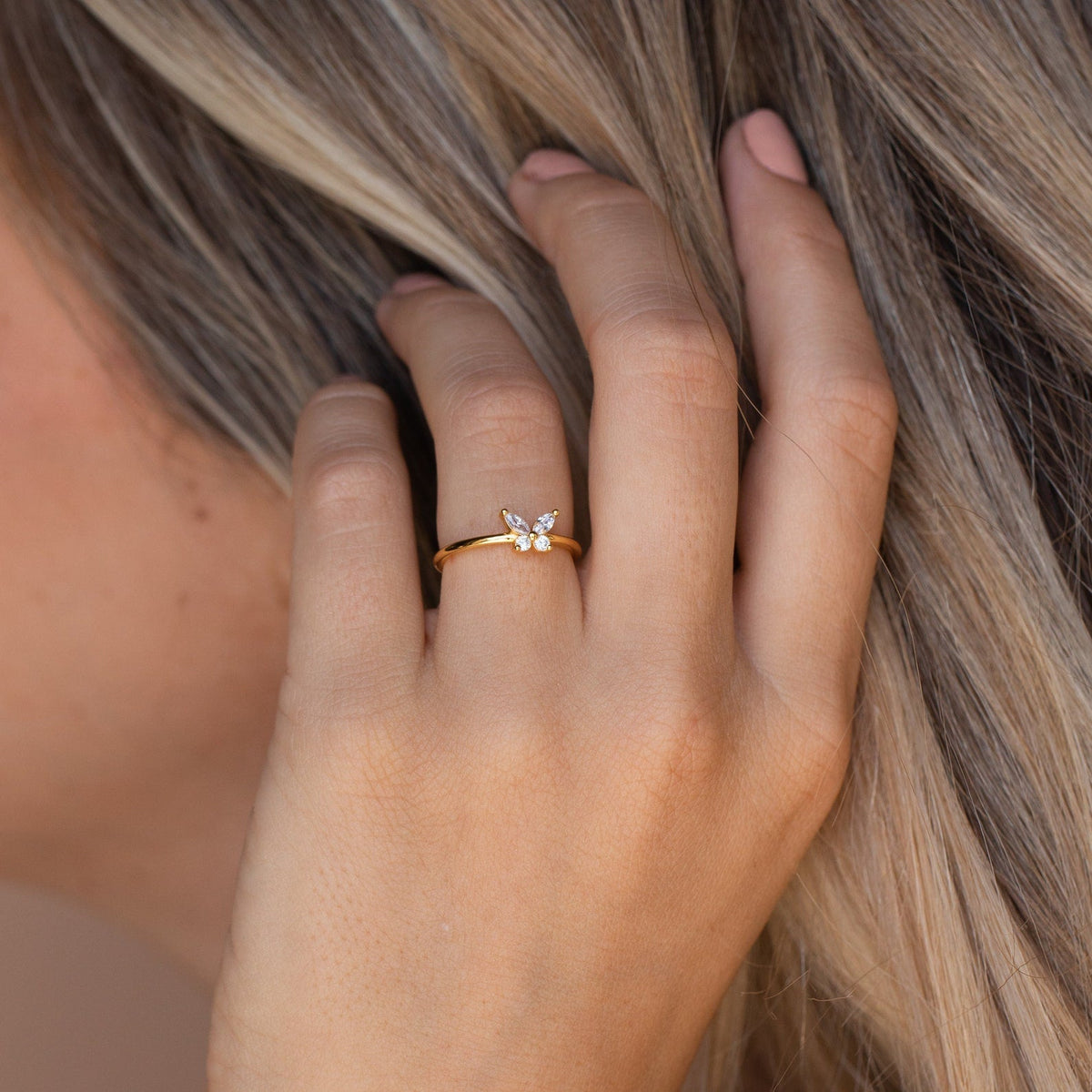 Papillon – Élégante bague de diamants