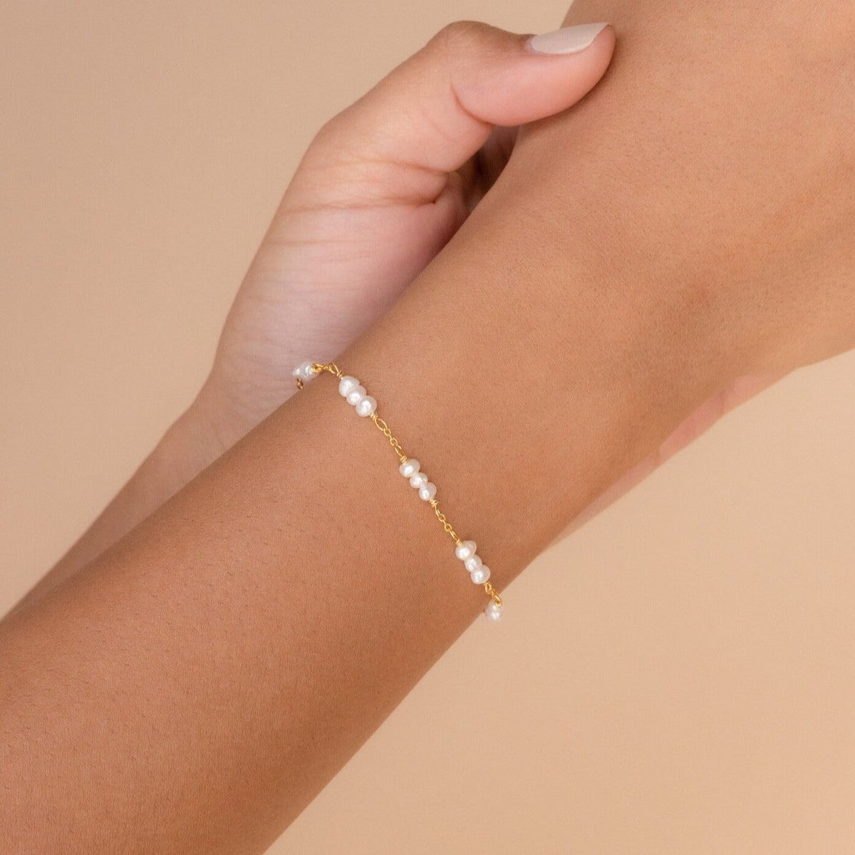 Hailey – Bracelet de perles avec stations