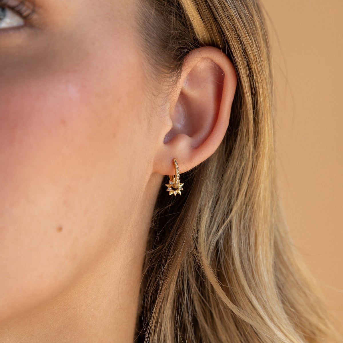 Natalia – Boucles d'oreilles Pavé Soleil