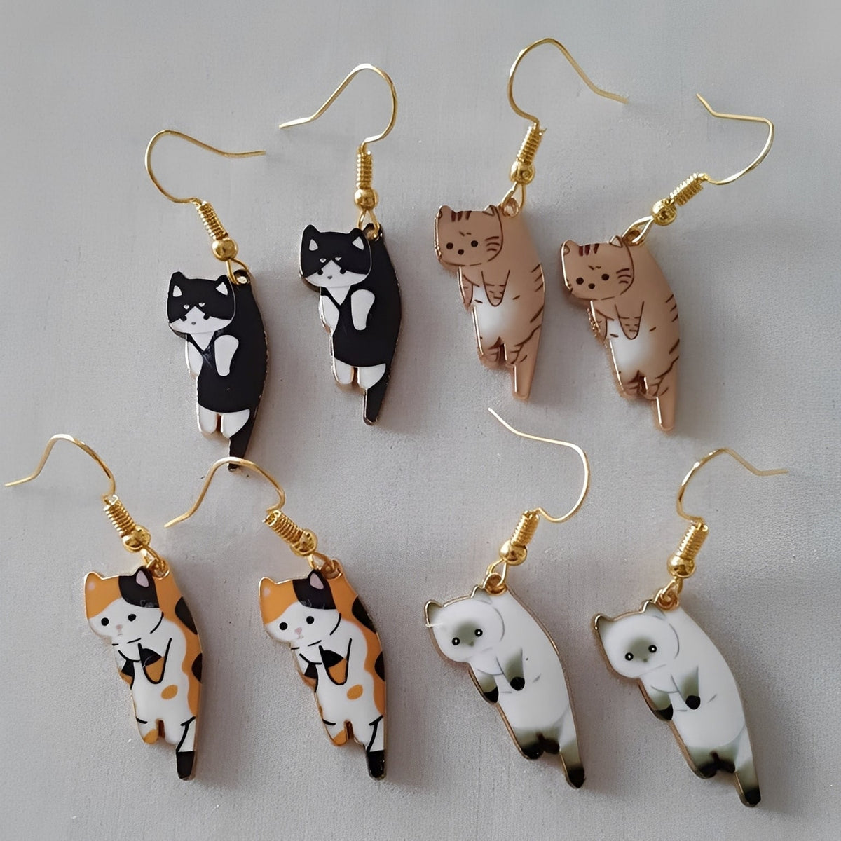Kate – boucles pendantes de chat
