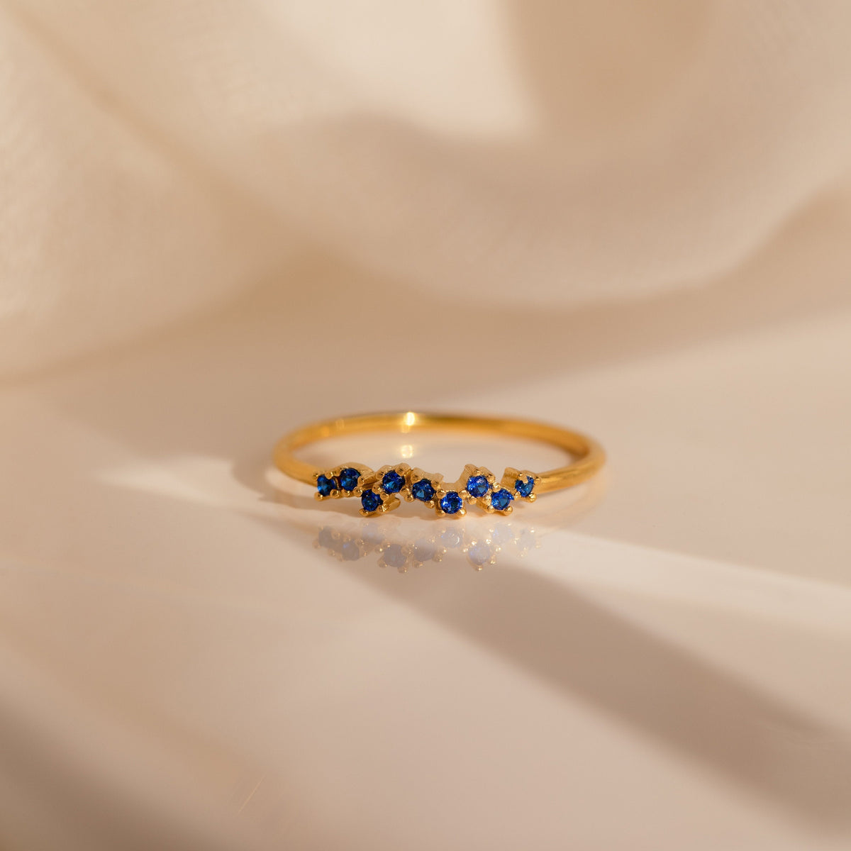 Lila – Bague petite de cluster