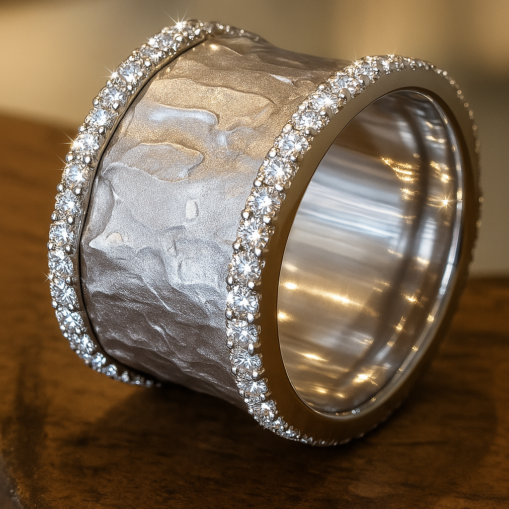 Lina – Bague Vintage en Argent avec Zirconiums
