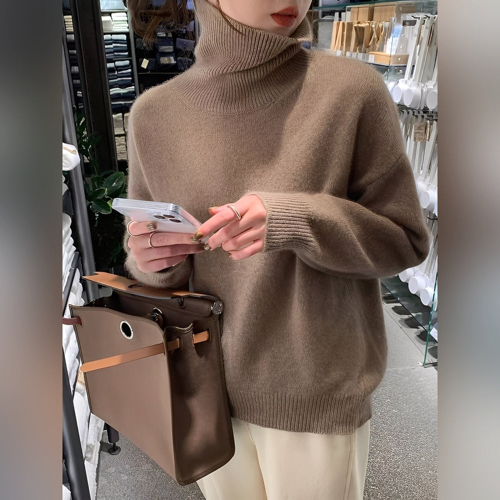 Yvette – Pull à col haut pour femmes