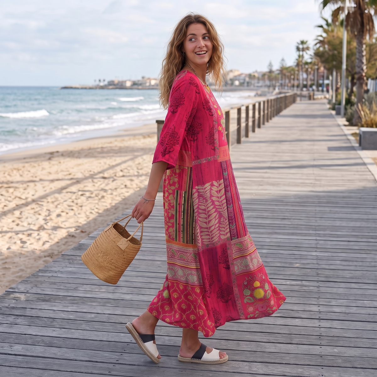 Josie - Robe Maxi Bohème Élégante