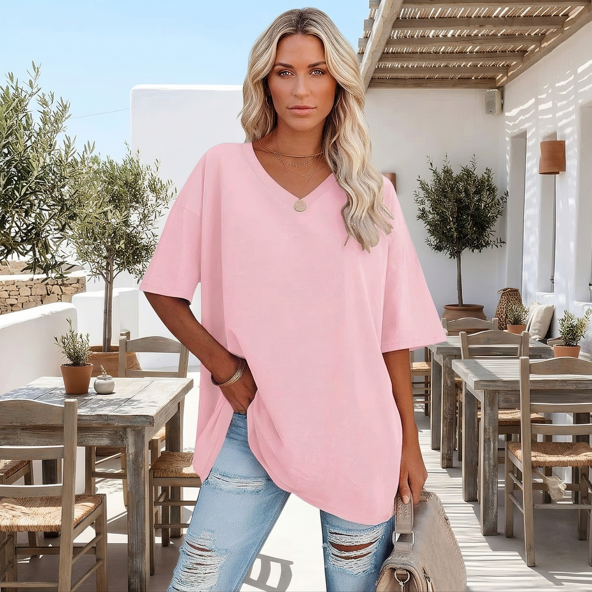Alissa - T-shirt Décontracté Oversize