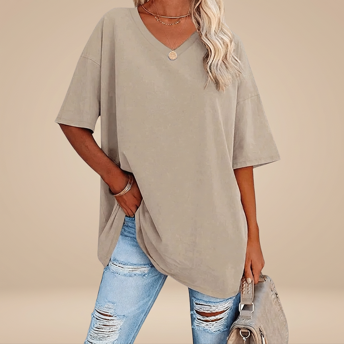 Alissa - T-shirt Décontracté Oversize