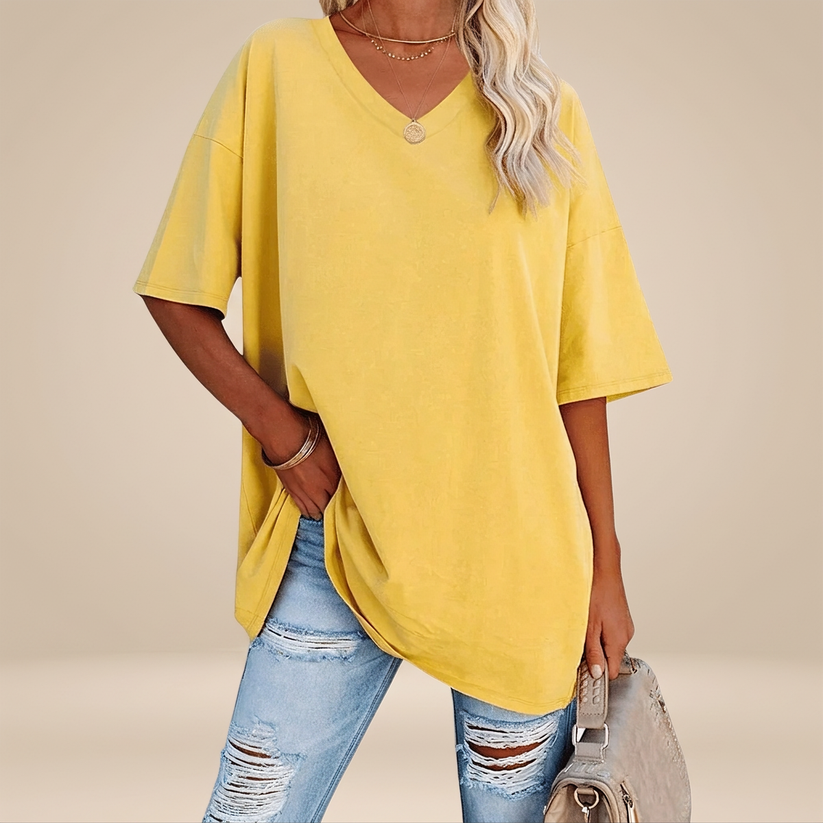 Alissa - T-shirt Décontracté Oversize