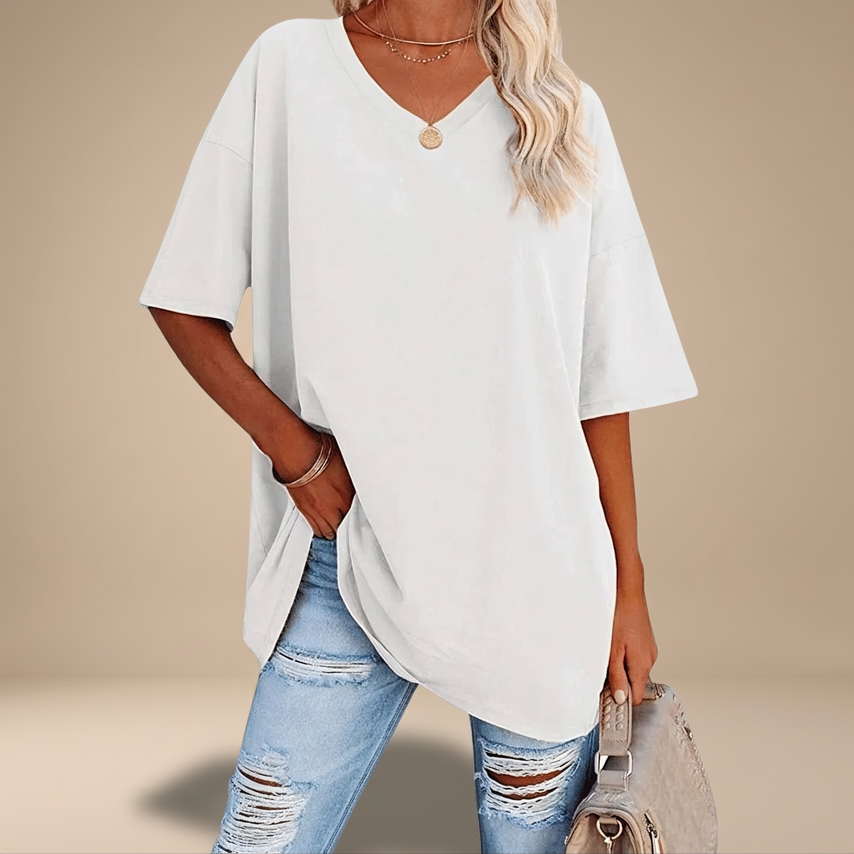 Alissa - T-shirt Décontracté Oversize