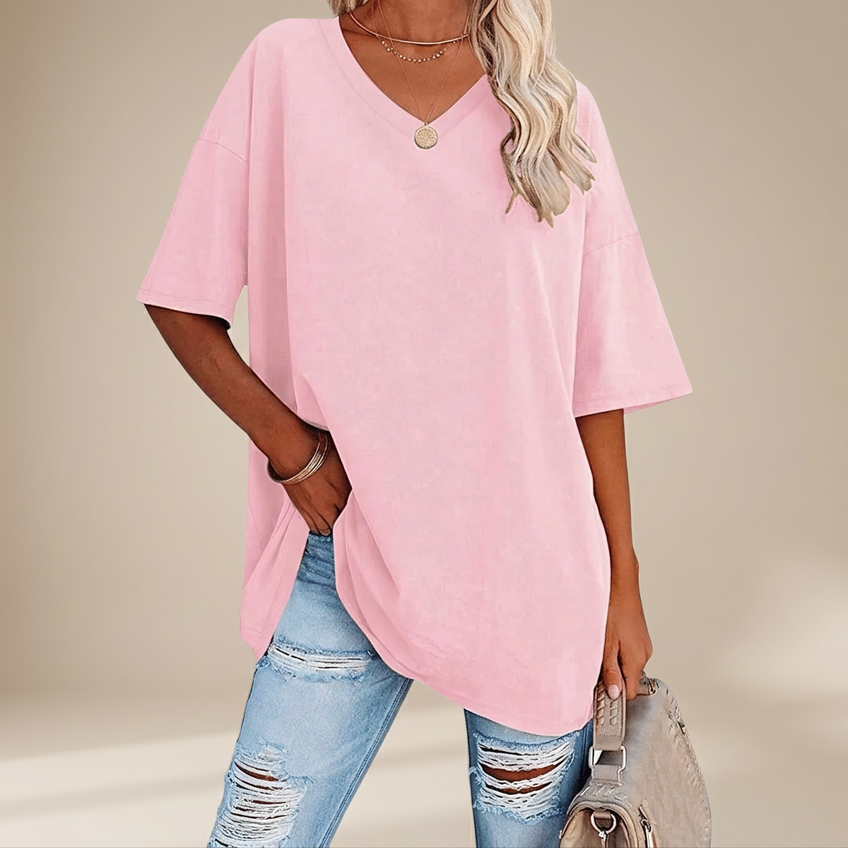 Alissa - T-shirt Décontracté Oversize