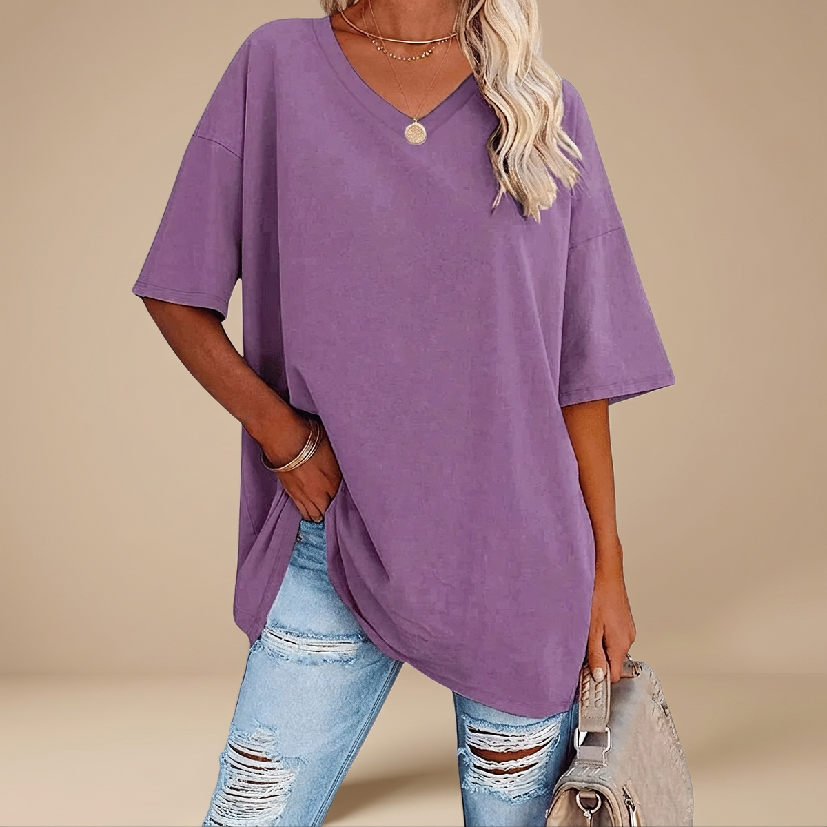 Alissa - T-shirt Décontracté Oversize
