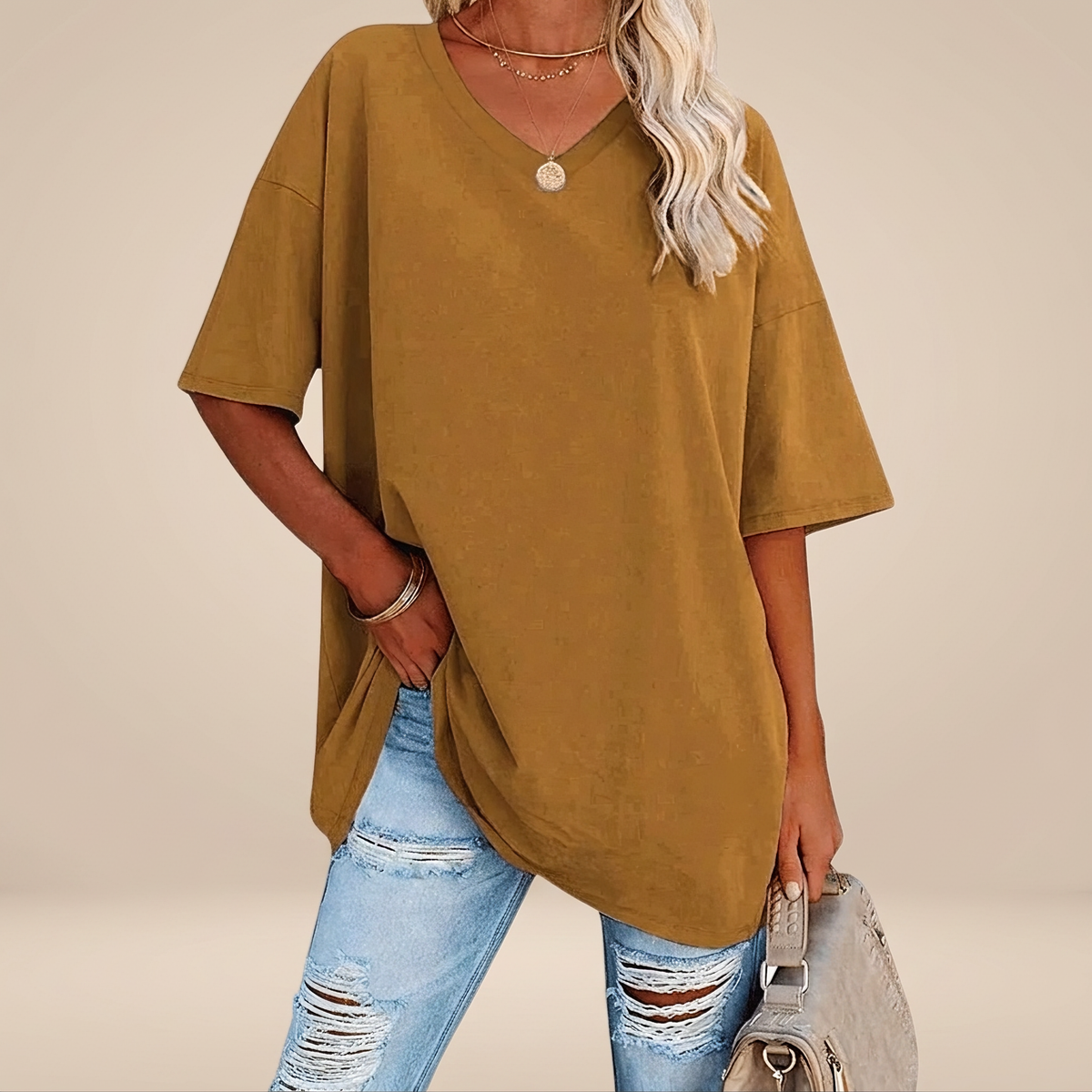 Alissa - T-shirt Décontracté Oversize