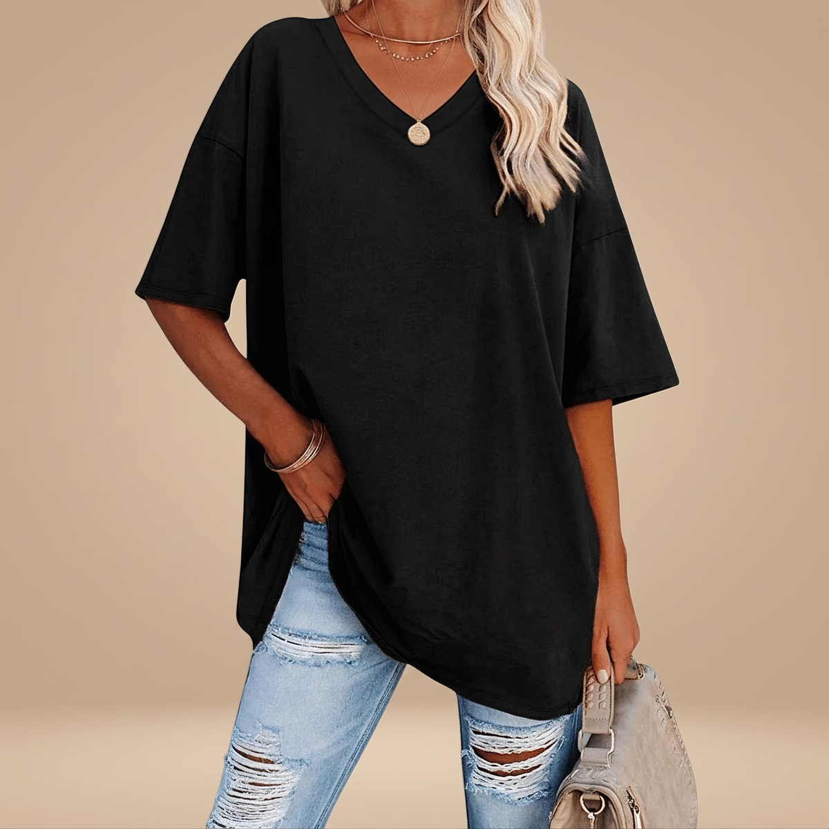 Alissa - T-shirt Décontracté Oversize