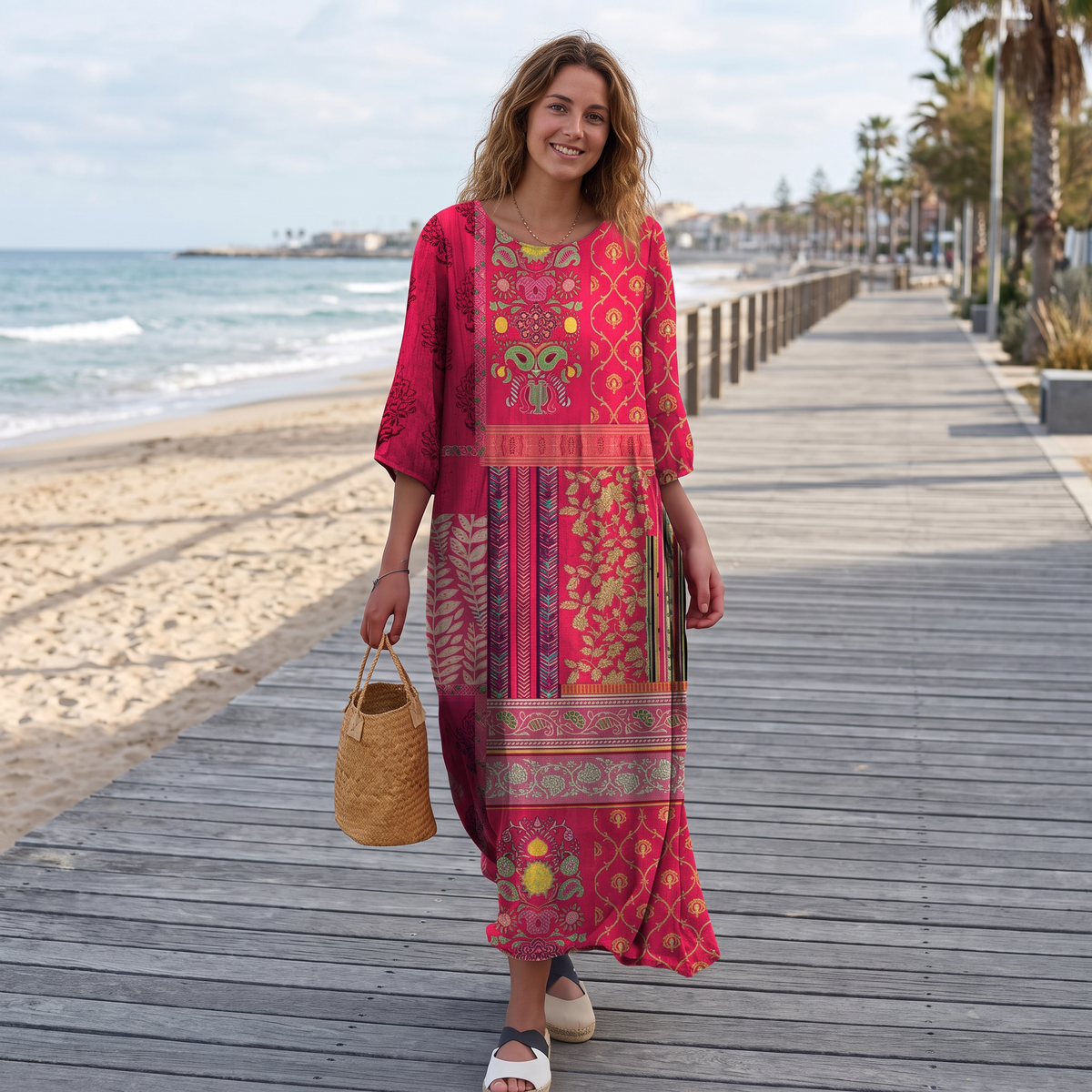 Josie - Robe Maxi Bohème Élégante