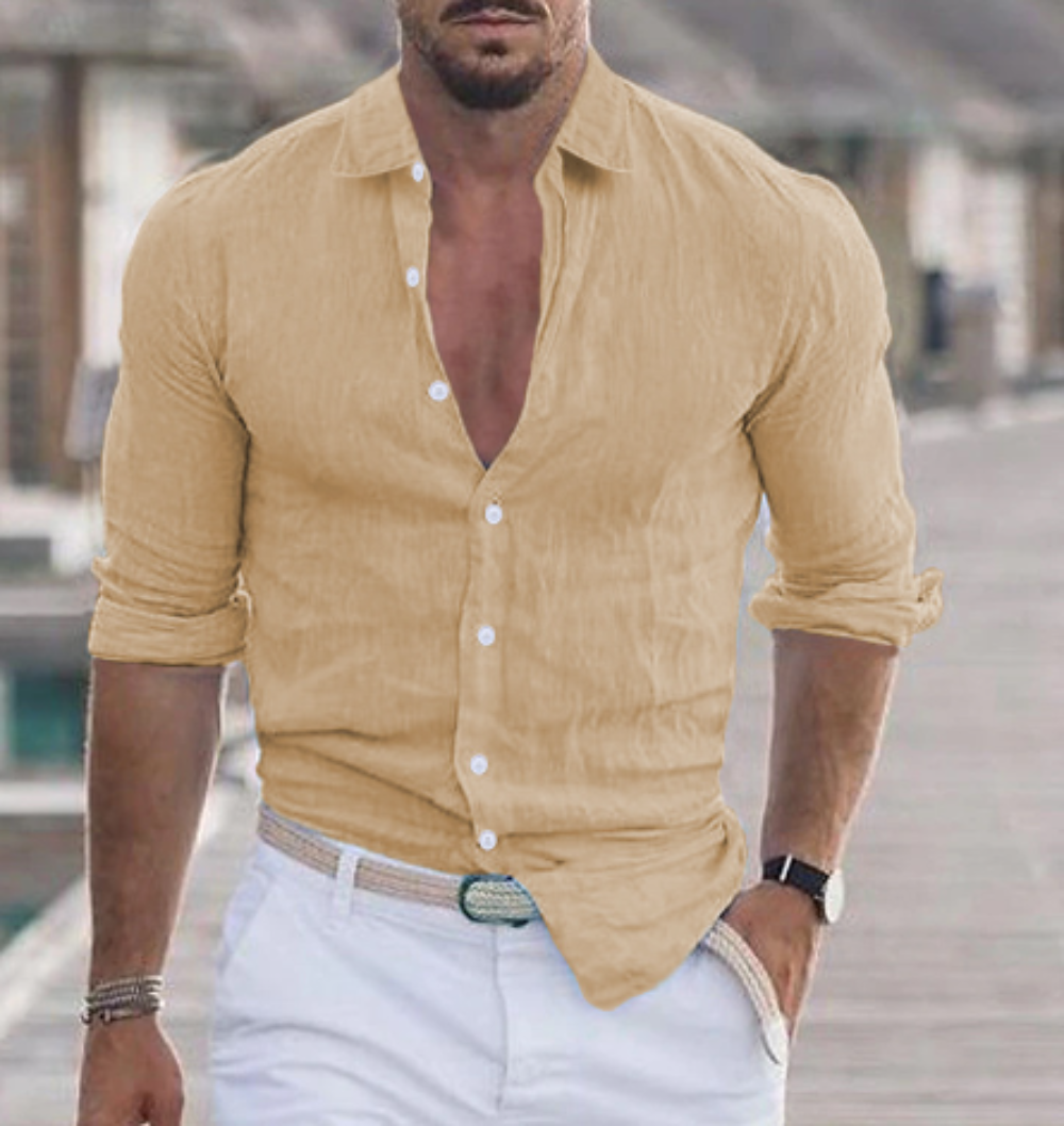 Chemise en lin – Élégance estivale, sensation légère